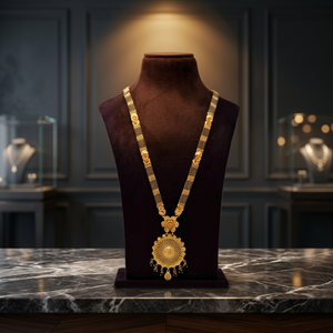 Wholesale Fashion 24K Gold Plated Jewelry Long Pendant Mangalsutra Traditional Indian Wedding Jewelry Brass Gold Filled Jewelry - Product Image 3