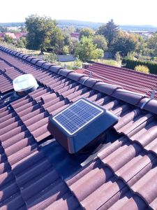 Ventilador <span class=keywords><strong>de</strong></span> Extracción Axial Solar Ecológico, <span class=keywords><strong>Extractor</strong></span> <span class=keywords><strong>de</strong></span> <span class=keywords><strong>Aire</strong></span> <span class=keywords><strong>de</strong></span> Techo, Ventilador <span class=keywords><strong>de</strong></span> Ventilación con Energía Solar para Uso <span class=keywords><strong>Residencial</strong></span> en Áticos - Product Image 4