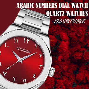 Montre Sportive à Quartz Ultra Design Arabe pour Femmes et Filles, Aiguilles Lumineuses, Cadeau d'Affaires ou de Fêtes, Acier Inoxydable 22mm - Product Image 3