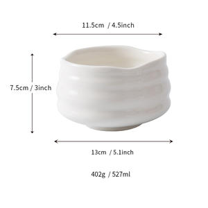 Bol en céramique de Chaozhou DW866Y 4,5 pouces, couleur unie, pour usage domestique, petit-déjeuner, yaourt, salade, design personnalisé - Product Image 3