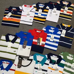 SHULIQI Wholesale 100% Cotton Men's Golf T Shirts Plain Short Sleeve Polo Shirts for Men