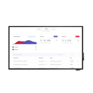 Pizarra <span class=keywords><strong>Digital</strong></span> Interactiva de 65 y 75 Pulgadas con Soporte Móvil para Sala de Conferencias, Pantalla Táctil Inteligente 4K Antirreflejo, Señalización <span class=keywords><strong>Digital</strong></span> - Product Image 5