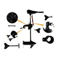 Nouveau moteur hors-bord électrique LED HK 12V 24V pour kayak, modèle 18-86lbs, robuste et durable, pour la pêche, le traînage, les bateaux gonflables