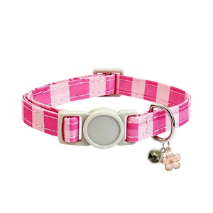 ปลอกคอแมวซีรีส์ Sweetheart Cat Collar ลายสก๊อตสีพาสเทลมาการอง พร้อมกระดิ่งและตัวล็อคแบบปลดเร็ว สำหรับแมวตัวเล็ก ทุกฤดูกาล - Product Image 2