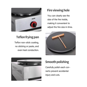 Macchina per Crepes a Gas in Acciaio Inox di Alta Qualità, Nuova 220V, Facile da Usare, con Piastra Rotante per Pancake e Crepes - Product Image 6