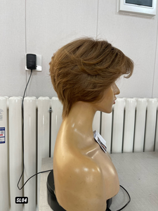 วิกผมทางการแพทย์แบบตัดสั้นทรงพิกซี่ ปี 2026 Swiss HD 13x5  แบบต่อผมด้วยลูกไม้ด้านหน้า  ทำจากผมแท้สลาฟ 100%  แบบตรง - Product Image 5