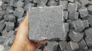 Tùy chỉnh kích thước và thiết kế tiếng anh màu đen màu xám màu be màu vàng đá <span class=keywords><strong>Granite</strong></span> đá 4 inch dày đá cuội pavers đường lái xe giá - Product Image 5