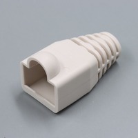 Funda Protectora de Goma para Conector RJ45 Cat5 Cat5e Cat6 Cat6a, Tapón para Cable de Red e Internet, Alivia la Tensión, Color Rojo