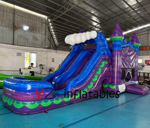 Nouvelle structure gonflable commerciale, château gonflable extérieur avec toboggan pour enfants, <span class=keywords><strong>location</strong></span> pour fêtes <span class=keywords><strong>en</strong></span> plein air - Product Image 2