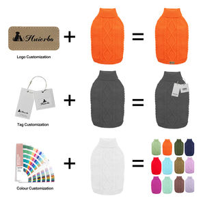 Imprimé chaud Vintage Design Pet col roulé pull tricoté chien et propriétaire correspondant vêtements pull chien pull décontracté vêtements pour animaux de compagnie - Product Image 3