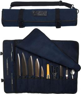 Free sample Wholesale Canvas Knife <b>Storage</b> Roll Organizer Chef Knife Bag case <b>Camping</b> BBQ Outdoor - Product Image 5