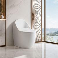 ZOGII CE UPC Offre Spéciale Vente en Gros Ensemble WC à Siphon en S Sanitaire Monobloc en Céramique pour Salle de Bain