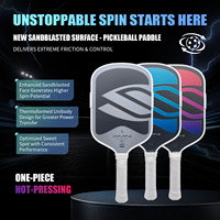 OMNI Pickleball-Schläger mit Sandgestrahlter Oberfläche, Granulat-Lackierung, Thermogeformtem Unibody, Lochfreier T700 Kohlefaser