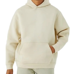 Fournisseur de sweat-shirts unisexes en coton French Terry, surdimensionnés, à personnaliser avec un logo, de haute qualité, courts, unis, pour hommes - Product Image 5