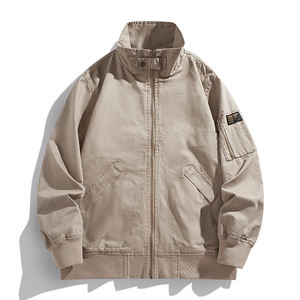 Men's Casual Flying Jacket for Spring Autumn and Winter Comfortable Loose <b>Top</b> with Custom Logo Popular New Fashion - Product Image 2