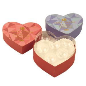 Caja de regalo de chocolate con forma de corazón vacía de caramelo de grado alimenticio con flor rosa de San Valentín romántica al por mayor para boda - Product Image 4