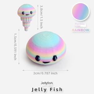 ألعاب حيوانات صغيرة ملونة مطبوعة بتقنية ثلاثية الأبعاد، نماذج حيوانات محاكية للانفجارات، مجسمات مصغرة للمناظر الطبيعية بمقياس 1/12، موصى بها للأعمار 7-12 شهرًا - Product Image 4