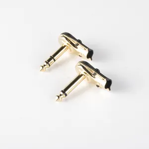 Right angle guitar plug male mono audio pitch jack stereo pancake plugs 90 degree connector