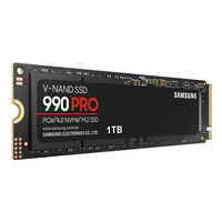 محرك أقراص صلبة داخلي جديد كليًا 1 تيرابايت SSD 990 PRO سعة 1 تيرابايت PCIe 4.0 NVMe M.2 (2280) طراز MZ-V9P1T0BW