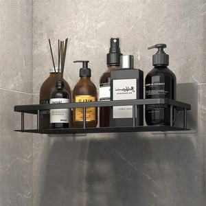 Estante de aluminio para ducha montado en la pared del baño, estantes organizadores, estantes cosméticos, soporte de almacenamiento, accesorios de baño para inodoro, esquina - Product Image 2
