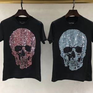 T-shirt personnalisé pour homme avec strass, T-shirt avec strass personnalisé à bas prix - Product Image 6