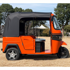 Lungo raggio elettrico triciclo passeggeri 3 ruote Bajaj Tuk Tuk Auto risciò 4 posti batteria sospensioni completamente indipendenti - Product Image 6