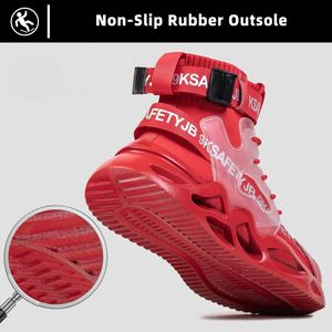 <span class=keywords><strong>Scarpe</strong></span> da ginnastica in acciaio leggero CHITED per <span class=keywords><strong>uomo</strong></span> donna comodi stivali da lavoro indistruttibili soletta antiscivolo <span class=keywords><strong>scarpe</strong></span> di sicurezza estate - Product Image 4