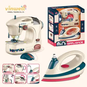 Vinwell brinquedos compras criança menina, brinquedos, simulação, fingir, jogar, brinquedos, crianças, máquina de costura