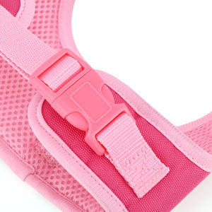 高級ピンクグリーンポリエステルハーネス猫犬用シンプルパーソナライズ通気性ベストオールシーズンラブリーソリッドパターンかわいいスタイル - Product Image 3