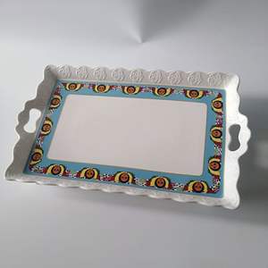 Reremise — plateau à <span class=keywords><strong>pied</strong></span> en céramique, nouvel arrivage 2022, plateau pour café angel - Product Image 4