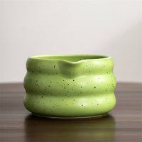 BAMBUS japon personnalisé à la main Chawan thé Matcha ensemble fouet gourde forme coloré Matcha bol en céramique avec bec