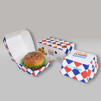 Boîte à poulet frit personnalisée imprimée, emballage alimentaire de qualité supérieure pour la restauration rapide, boîte en papier à emporter pour restaurant et livraison