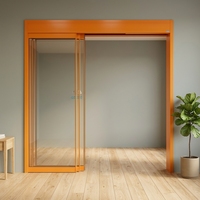 Portes intérieures automatiques superposées, porte d'urgence, porte coulissante anti-panique