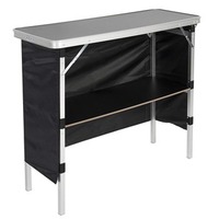 Table pliante portable en aluminium moderne pour le camping, les pique-niques, les barbecues, les banquets, la restauration, le poker, la cuisine, la salle à manger avec sac de transport