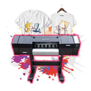 Máquina de impresión de camisetas de inyección de tinta, máquina de impresión Digital Dtf de 60cm y 24 pulgadas, precio barato