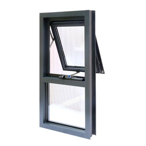 Fenêtre à battants à manivelle australienne à suspension supérieure anti-<span class=keywords><strong>bruit</strong></span> coupe-vent étanche à la pluie économie d'énergie Ventilation de grande hauteur sûre et durable - Product Image 1