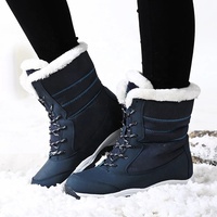 Bottes d'hiver chaudes pour femmes 2026 – Confortables, fourrées, à plateforme avec semelle intérieure en caoutchouc, bout tendance et antidérapant