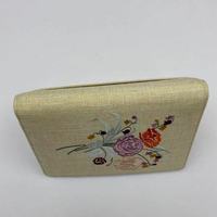 Broderie de fleurs Couverture en coton et lin Cahier d'étudiant Logo personnalisé Couverture Broderie Design Bloc-notes