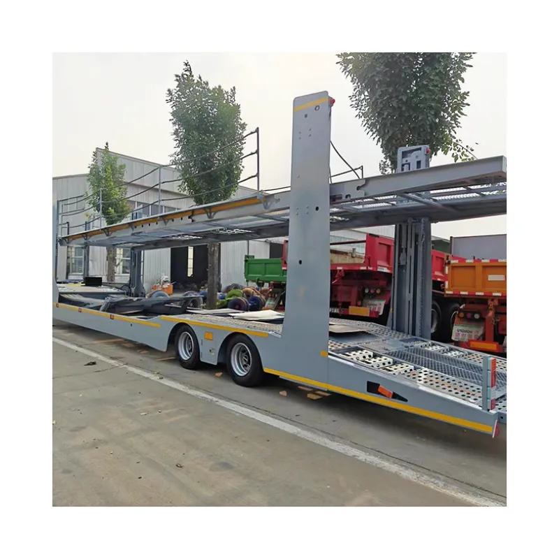 Fabriek Levering 15M 17 Meter 6-8 Zetels Auto Vrachtwagen Aanhangwagen Auto Carrier Oplegger Te Koop