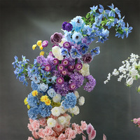Décoration de mariage : Arche florale Monet pour porte, ornements de scène d'auditorium, arche de fleurs d'extérieur, arche de chemin de cérémonie