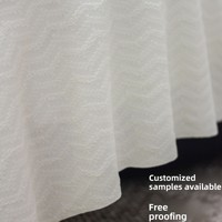 Tissu jacquard en crêpe de chiffon texturé printemps/été 100% polyester résistant à l'abrasion, jacquard géométrique lourd pour femmes