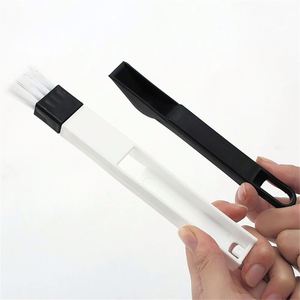 Brosse de nettoyage pour rainures de portes et fenêtres de cuisine et salle de bain avec pelle à poussière, brosse pour interstices, brosse pour clavier L0477 - Product Image 3