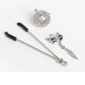 Adult Sex Toys Hersteller Direct SM weibliche Nippel klemme Labia Clip mit Fox Bell Anhänger Paare Sex Supplies - Product Image 3