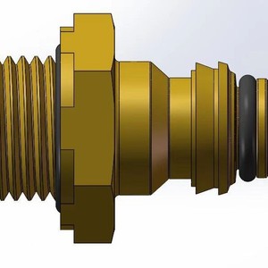 Airship 931 50 012 Brass <b>Quick</b> <b>Connector</b> M12X1.5 Threaded For Heavy Duty Truck Piping - Product Image 1