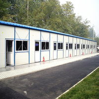 Nouvelle maison conteneur en acier de style chinois à faible coût, construction préfabriquée à trois pièces avec salon et bureau à domicile