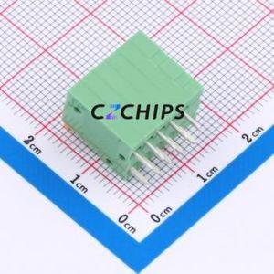 DB141V-2.54-5P-GN Spring Terminal Block Through hole Component (THT),P=2.54mm Connector 1x5P 2.54mm Green 5P - Product Image 2