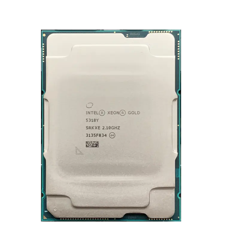 Intel Xeon 5318Y Phenom Ii X6 İşlemci (36M önbellek, 2.10 Ghz) FC-LGA16A cd806890703 6703 SRKXE CPU çekirdek altın masaüstü INT mühürlü