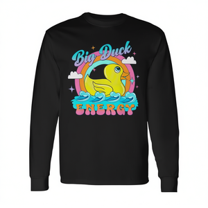 T-shirt à manches longues Big Duck Energy Duckie pour les amoureux des canards, à usage promotionnel - Product Image 2