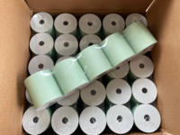 Gulungan Kertas Thermal Berbagai Warna Kertas Thermal Hijau 70gsm