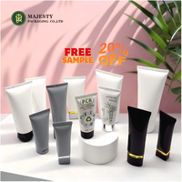 Tube souple en plastique plat avec bouchon à clapet pour crème pour les mains, crème pour le visage et crème solaire